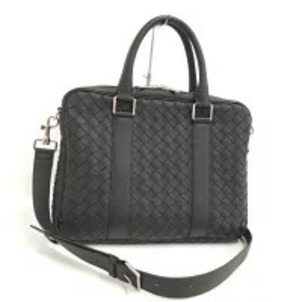 BOTTEGA VENETA shoulder bag Intrecciato leather black